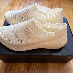 adidas White Mesh Slip-On Sneaker